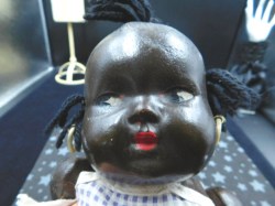 black baby blue check face